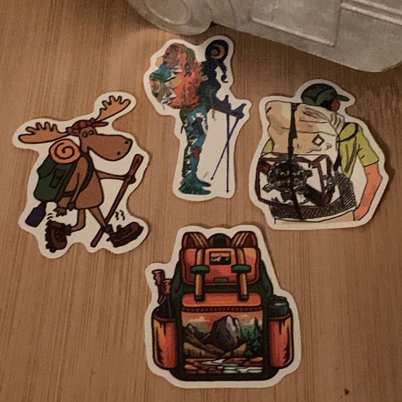 Camping Sticker Set 1 - Backpack Camping