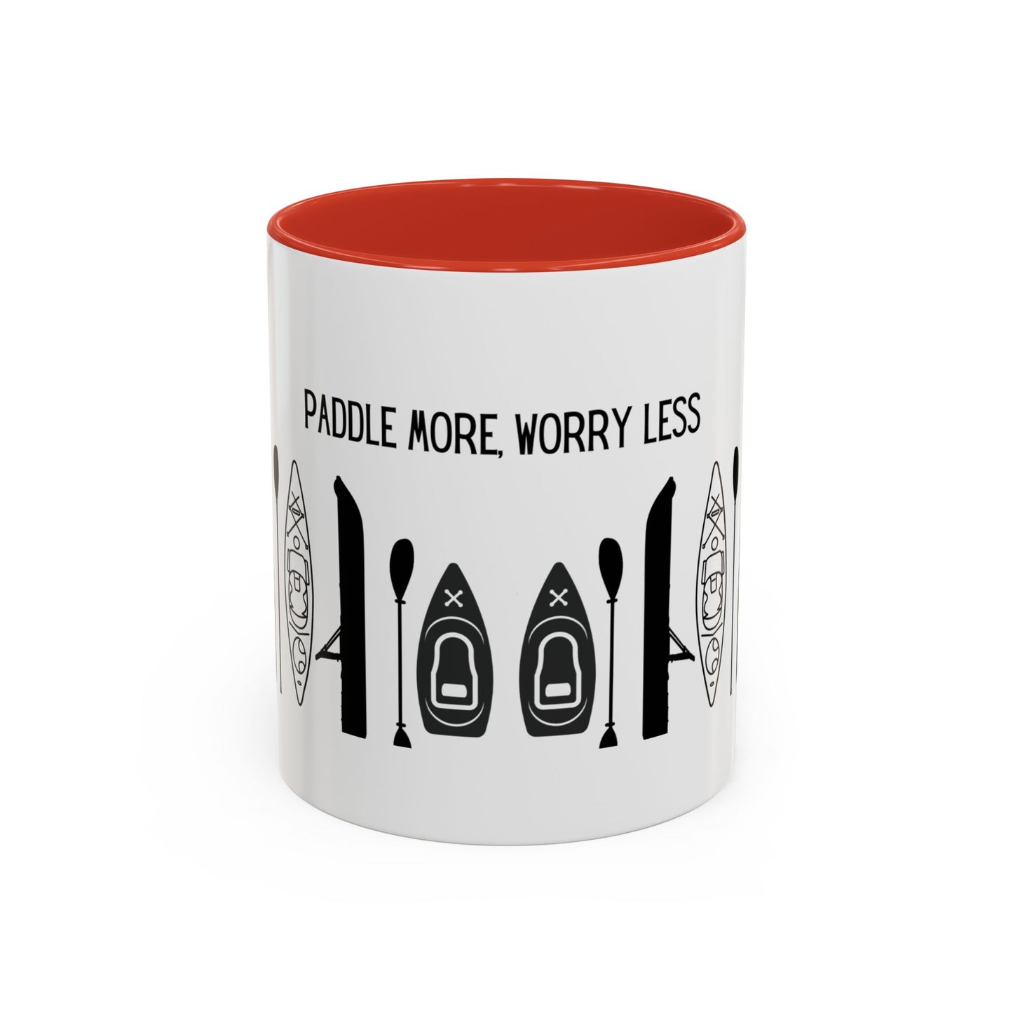 Kayaking Coffee Mug — Paddle More Worry Less | 11oz & 15oz Many Colors