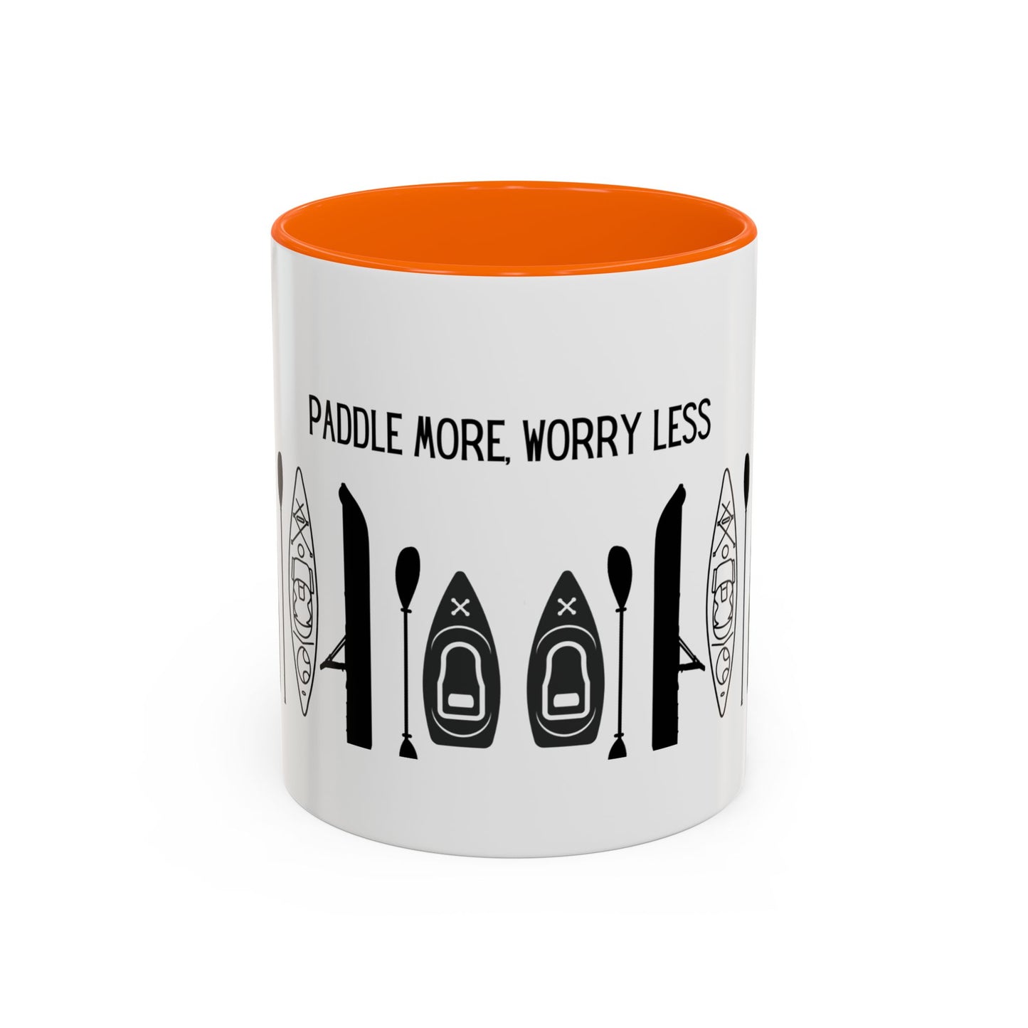 Kayaking Coffee Mug — Paddle More Worry Less | 11oz & 15oz Many Colors