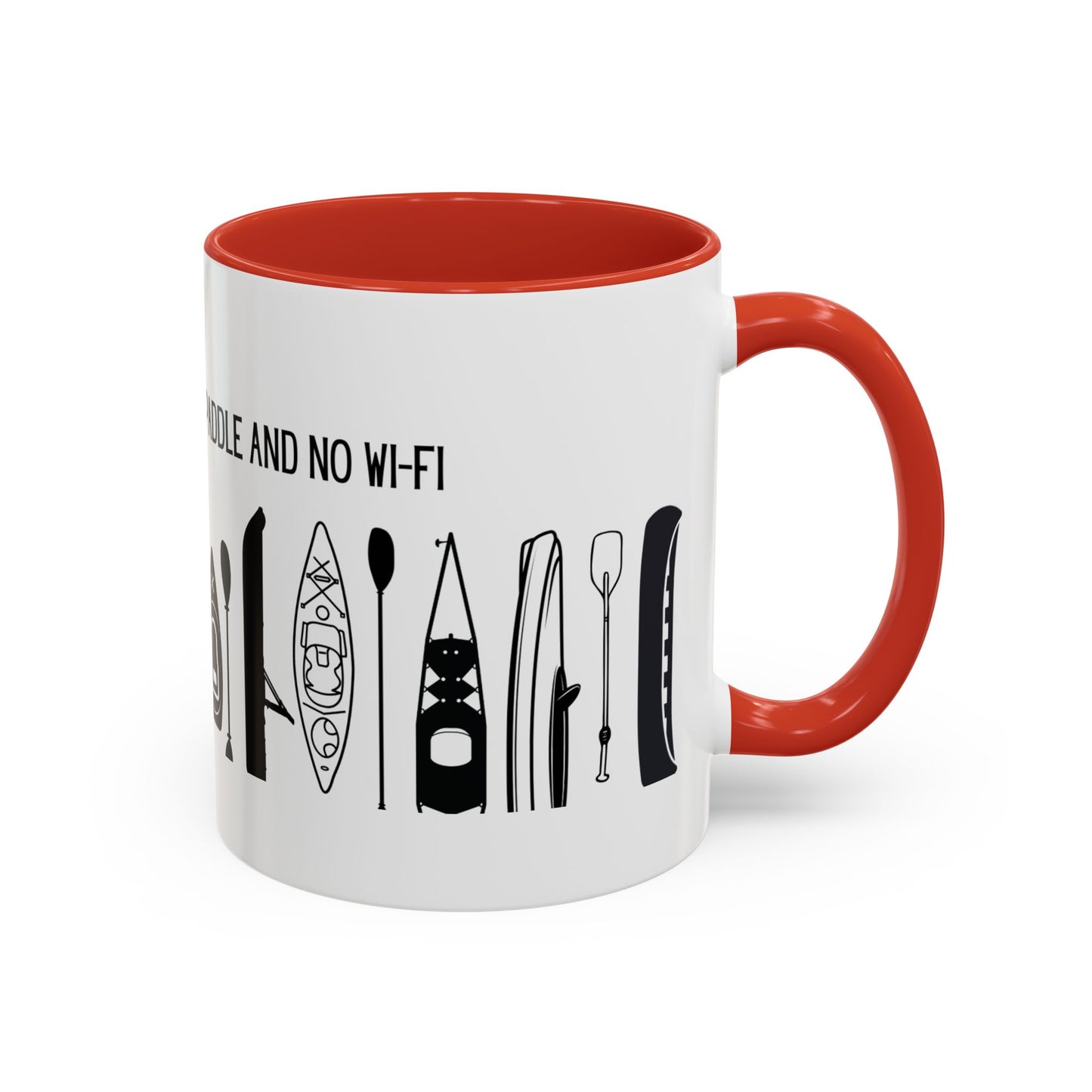 Kayaking Coffee Mug — My Happy Place Has a Paddle and No Wi-Fi | 11oz & 15oz Many Colors