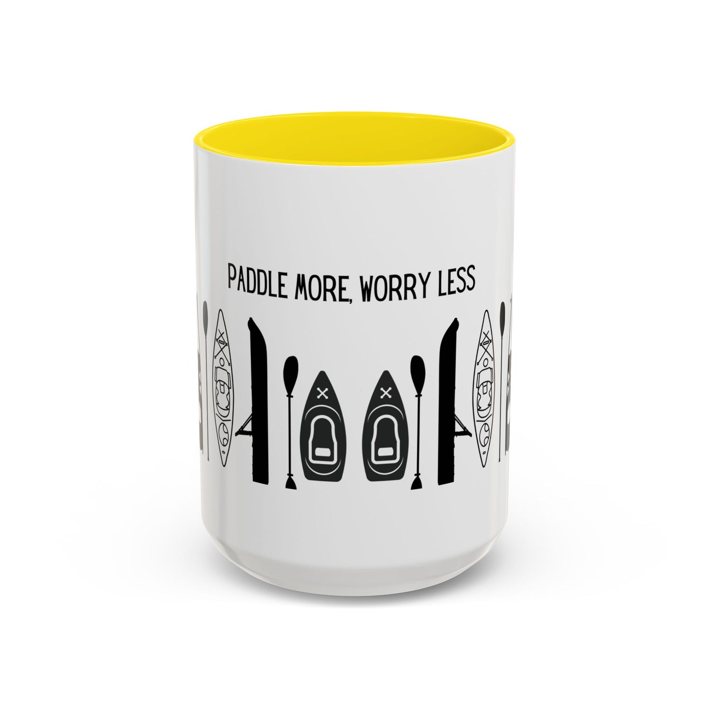 Kayaking Coffee Mug — Paddle More Worry Less | 11oz & 15oz Many Colors