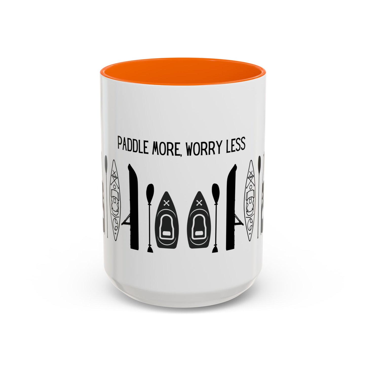 Kayaking Coffee Mug — Paddle More Worry Less | 11oz & 15oz Many Colors
